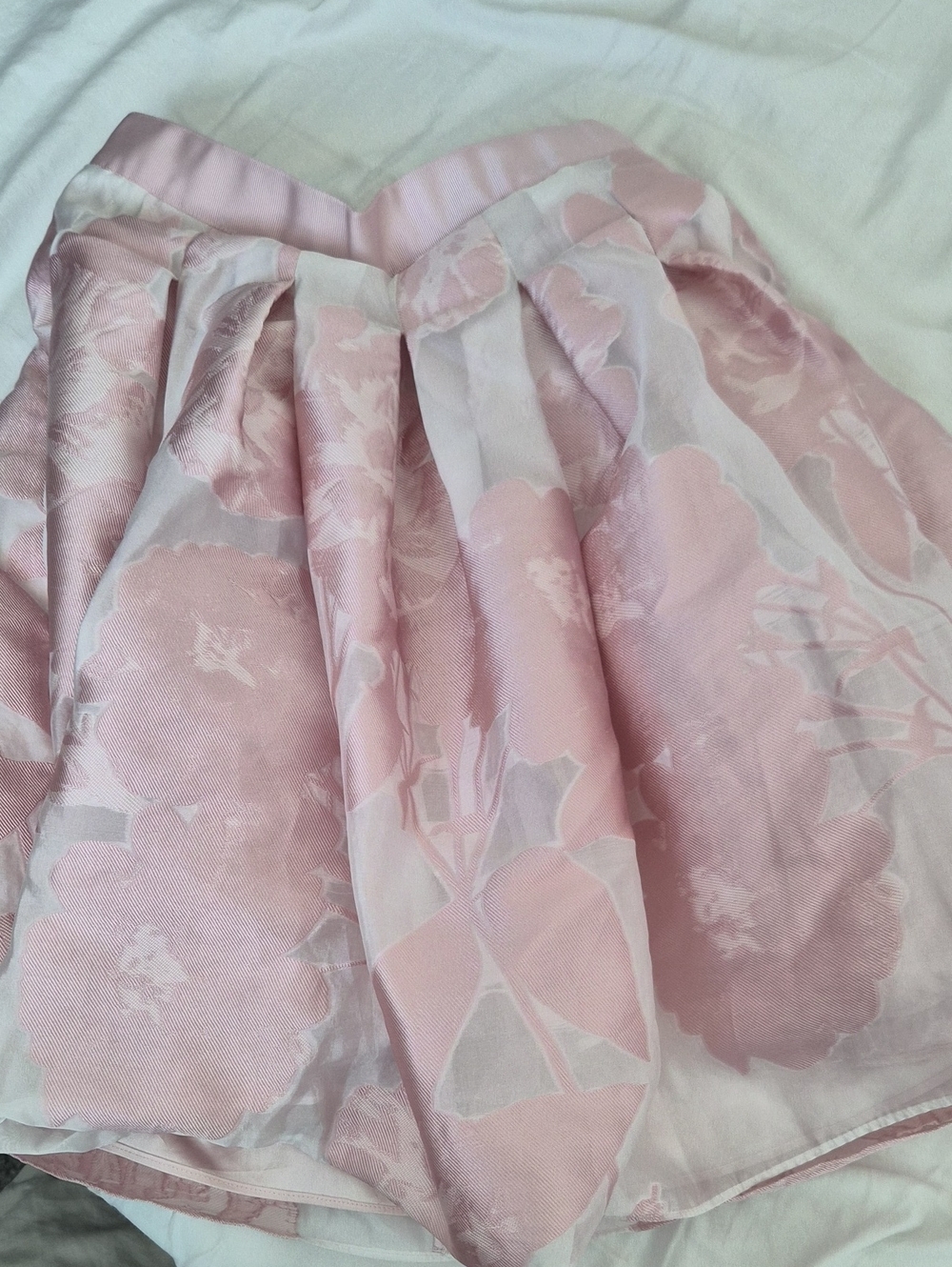 Ted Baker London Women's Pink Floral A-Line Skirt Size 1